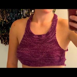 Hand made purple top